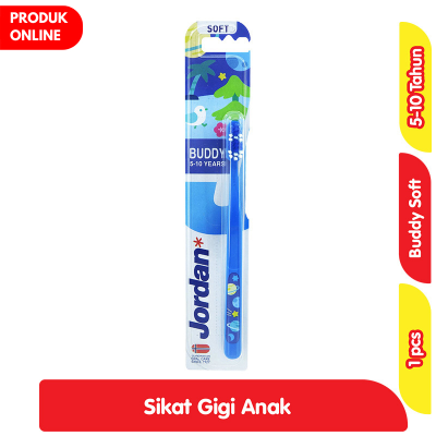 Promo Jordan Buddy Sikat Gigi Anak 5-10 Tahun Soft Assorted Alfamart
