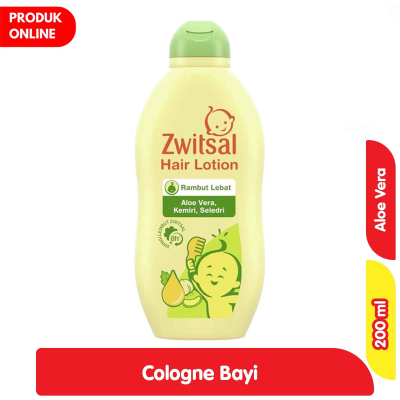 Promo Zwitsal Natural Lotion Rambut Bayi Aloe Vera, Kemiri & Seledri 200 ml Alfamart