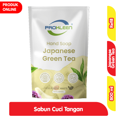 Prokleen Sabun Cuci Tangan Japanese Green Tea Refill 800 ml