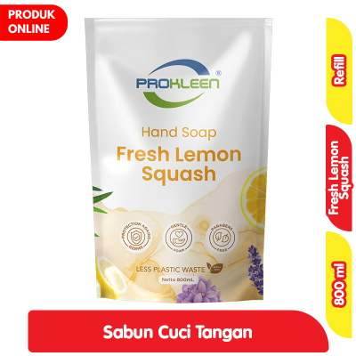 Prokleen Sabun Cuci Tangan Fresh Lemon Refill 800 ml