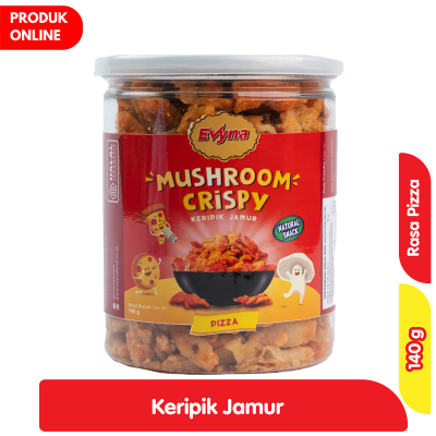 Promo Evyna Keripik Jamur Krispi Pizza 140 g Alfamart