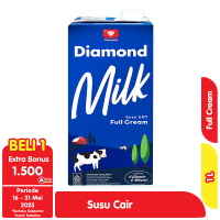 Promo Harga Diamond Milk UHT Full Cream 1000 ml - Alfamart