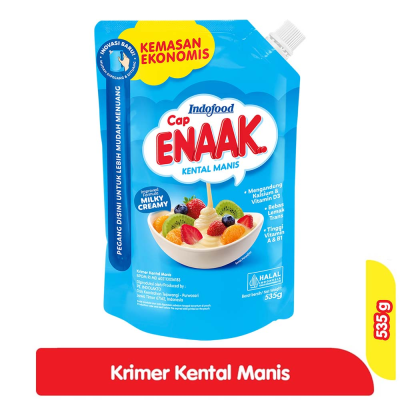 Promo Cap Enaak Krimer Kental Manis Putih Pouch 535 g Alfamart