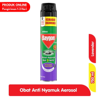 Promo Harga Baygon Insektisida Spray Silky Lavender 750 ml - Alfamart