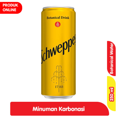 Promo Schweppes Botanical Minuman Soda Rasa Tonik Kaleng 250 ml Alfamart