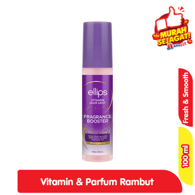 Promo Ellips Vitamin Parfum Rambut Fragrance Booster Fresh & Smooth 100 ml Alfamart
