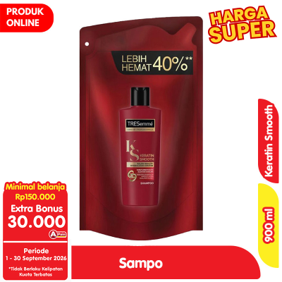 Promo Tresemme Sampo Keratin Smooth Refill 900 ml Alfamart