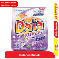 Promo Harga Daia Deterjen Bubuk + Softener Violet 4000 gr - Alfamart