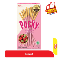 Promo Harga Glico Pocky Stick Strawberry Flavour 45 gr - Alfamart