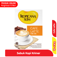 Promo Harga Tropicana Slim Cafe Latte per 10 sachet 14 gr - Alfamart