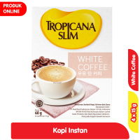 Promo Harga Tropicana Slim White Coffee per 4 sachet 20 gr - Alfamart