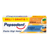 Promo Harga Pepsodent Pasta Gigi Complete 8 Actions Siwak & Habbatussauda 190 gr - Alfamart