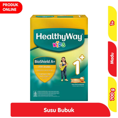 Promo Healthyway 1+ Susu Bubuk Pertumbuhan Anak 1-3 Tahun Madu 700 g Alfamart