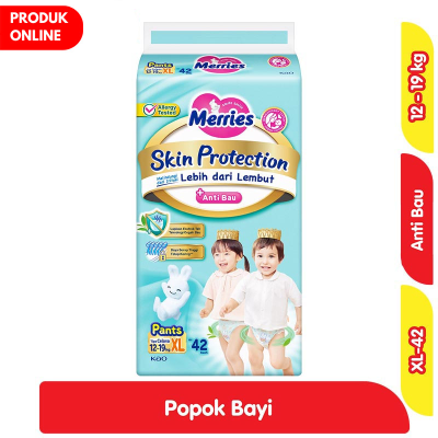 Promo Merries Skin Protection Popok Celana Bayi XL 42 pcs Alfamart
