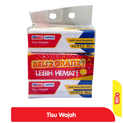 Promo Alfamart Tisu Wajah 180 s - Beli 2 Gratis 1 Alfamart