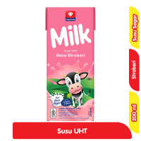 Promo Harga Diamond Milk UHT Strawberry 200 ml - Alfamart