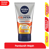 Promo Harga Nivea Men Facial Foam Extra Bright C&HYA Vitamin Scrub 100 ml - Alfamart