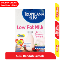 Tropicana Slim Low Fat Milk Korean Strawberry 500 gr