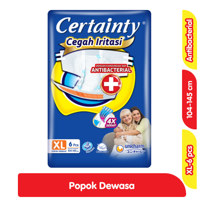 Promo Certainty Cegah Iritasi Popok Perekat Dewasa XL 6 pcs Alfamart
