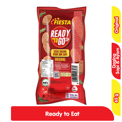 Promo Fiesta Ready to Go Sosis Ayam dan Sapi Original 65 g Alfamart