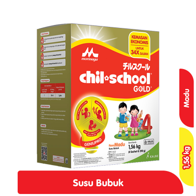 Promo Morinaga chil-school Gold Susu Bubuk Pertumbuhan Anak Madu 4 x 390 g Alfamart