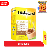 Promo Harga Diabetasol Special Nutrition for Diabetic Cappuccino 600 gr - Alfamart
