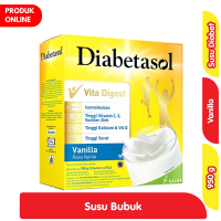 Promo Harga Diabetasol Special Nutrition for Diabetic Vanilla 1000 gr - Alfamart