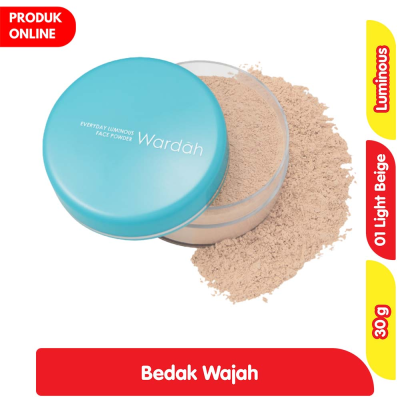 Promo Wardah Everyday Luminous Bedak Tabur Wajah 01 Light Beige 30 g Alfamart