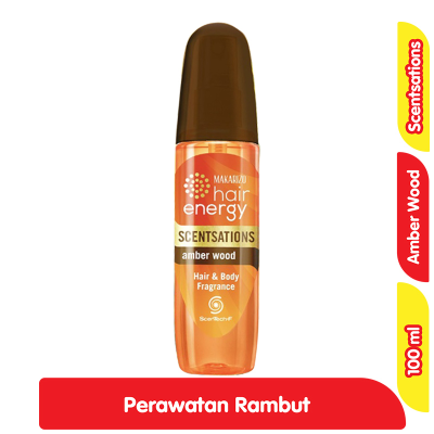 Promo Makarizo Hair Energy Scentsations Parfum Rambut Amber Wood 100 ml Alfamart
