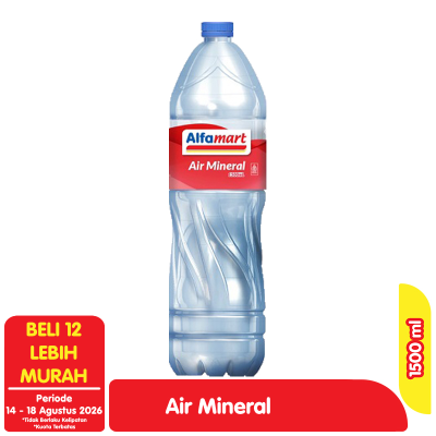 Promo Alfamart Air Mineral Botol 1.5 L Alfamart