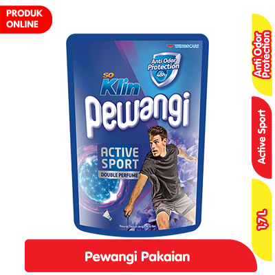 Promo So Klin Pewangi Pakaian Active Sport Refill 1.7 L Alfamart
