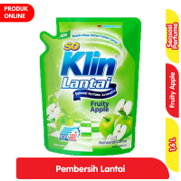 Promo Harga So Klin Pembersih Lantai Hijau Fruity Apple 1600 ml - Alfamart