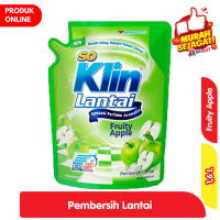 Promo Harga So Klin Pembersih Lantai Hijau Fruity Apple 1600 ml - Alfamart