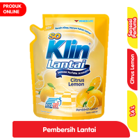 Promo Harga So Klin Pembersih Lantai Kuning Citrus Lemon 1600 ml - Alfamart