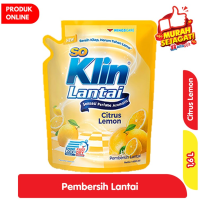 Promo Harga So Klin Pembersih Lantai Kuning Citrus Lemon 1600 ml - Alfamart