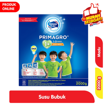 Promo Frisian Flag Primagro 1+ Susu Anak 1-3 Tahun Madu 2000 g Alfamart