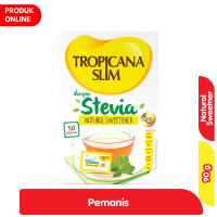 Promo Harga Tropicana Slim Sweetener Stevia 50 pcs - Alfamart