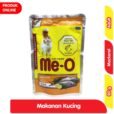 Promo Me-O Makanan Kucing Basah Adult Rasa Makerel 80 g Alfamart