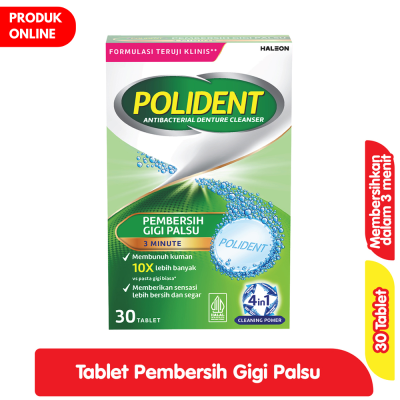 Promo Polident Pembersih Gigi Palsu 30 Tablet Alfamart