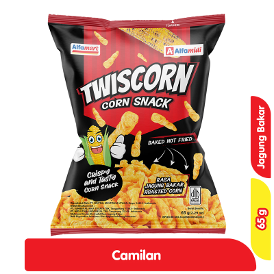 Promo Alfamart Twiscorn Snack Jagung Bakar 65 g Alfamart