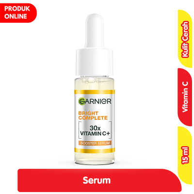 Promo Garnier Bright Complete Booster Serum Pencerah Wajah 30X Vit C 15 ml Alfamart