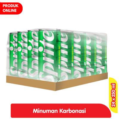 Promo Sprite Original Minuman Soda Lemon Jeruk Nipis Kaleng - Karton 24 x 250 ml Alfamart