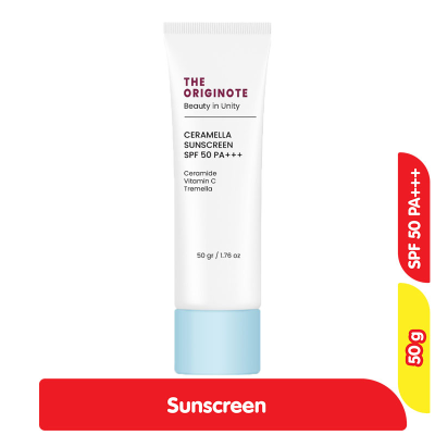 Promo The Originote Sunscreen Wajah Ceramella SPF 50 Tube 50 g Alfamart