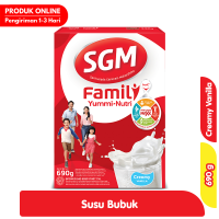 Promo Harga SGM Family Yummi Nutri Creamy Vanilla 690 gr - Alfamart
