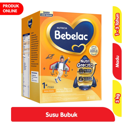 Promo Bebelac 1+ GroGreat+ Susu Bubuk Pertumbuhan Anak Madu 3 kg Alfamart