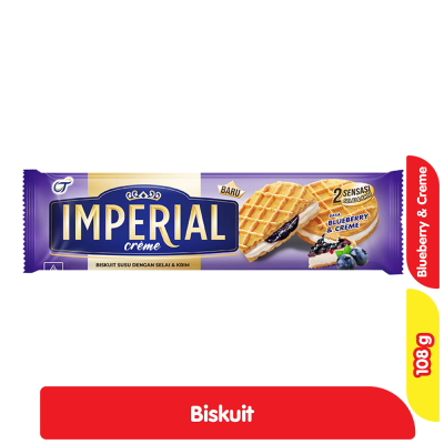 Promo Imperial Creme Biskuit Bluberi & Krim 108 g Alfamart
