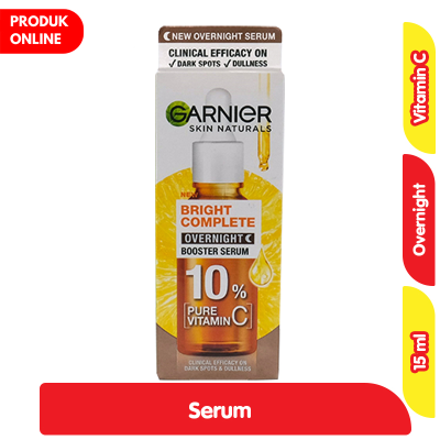 Promo Garnier Bright Complete Serum Malam Pencerah Wajah Pure Vit C 15 ml Alfamart