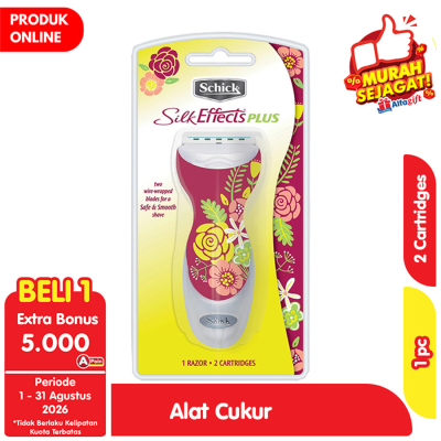 Promo Schick Silk Effects Plus Alat Cukur Wanita Original Alfamart