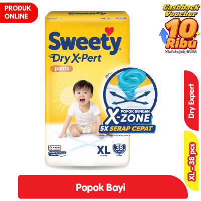 Promo Sweety Bronze Dry X-Pert Popok Celana Bayi XL 38 pcs Alfamart