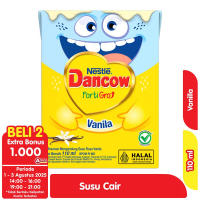 Promo Harga Dancow Fortigro UHT Vanilla 110 ml - Alfamart